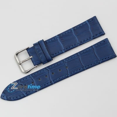 Каишка за часовник Lyon LY2071, Кожена, Синя, 20мм Изображение 1