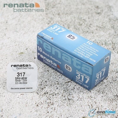 Сребърно-оксидна батерия за часовник RENATA SR516SW / 317 Изображение 1