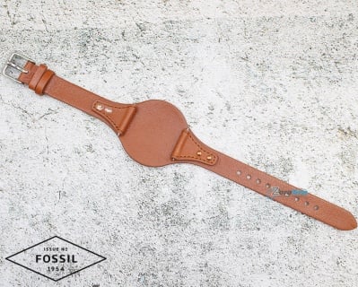 Каишка за часовник FOSSIL ES3837, Кожена, Кафява, 18мм Изображение 1