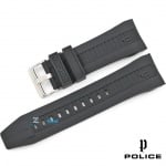 Каишка за часовник POLICE 14249JPBS-61, Силиконова, Черна, 28мм Изображение 1