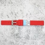Силиконова каишка за часовник SN1290, Червена, 12мм