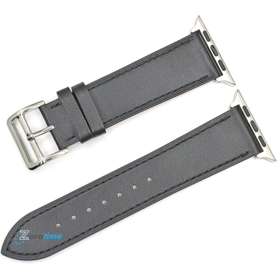 Каишка за часовник Apple Watch AP222006, Кожена, Черна, 44мм / 22mm