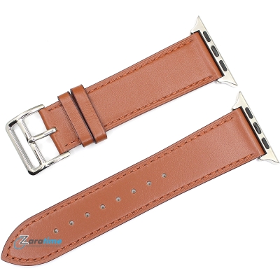 Каишка за часовник Apple Watch AP222040, Кожена, Светло кафява, 44мм / 22mm
