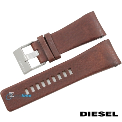 Каишка за часовник DIESEL DZ1179, DZ1180, DZ1317, Кожена, Кафява, 29мм