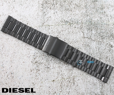 Верижка за часовник DIESEL DZ4309, DZ4318, DZ4283, DZ4316, DZ4355, DZ4338, Стоманена, Черна, 26мм