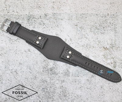 Каишка за часовник FOSSIL CH2586,Кожена, Черна, 22мм