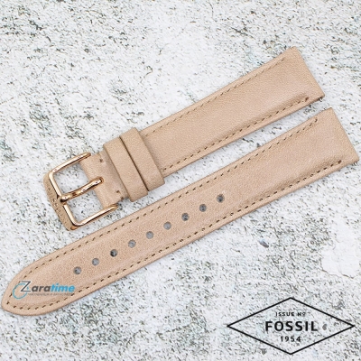 Каишка за часовник FOSSIL ES3104, Кожена, Бежова, 18мм