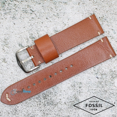 Каишка за часовник FOSSIL FS5325, Кожена, Кафява, 22мм
