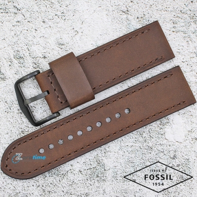 Каишка за часовник FOSSIL JR1487, Кожена, Кафява, 24мм