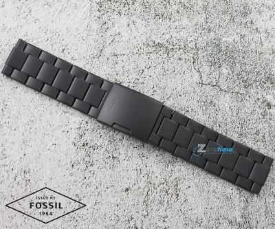 Верижка за часовник FOSSIL JR1356 JR1401 JR1489 JR1478 JR1481, Стоманена, Черна, 24мм