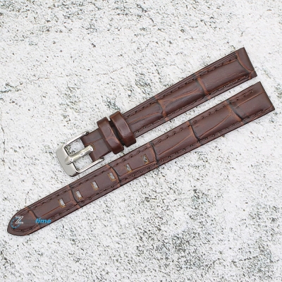 Каишка за часовник Azzuro Delux AZD1238, Кожена, Кафява, 12мм