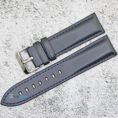 Каишка за часовник Azzuro Delux AZD22376, Кожена, Синя, 22мм