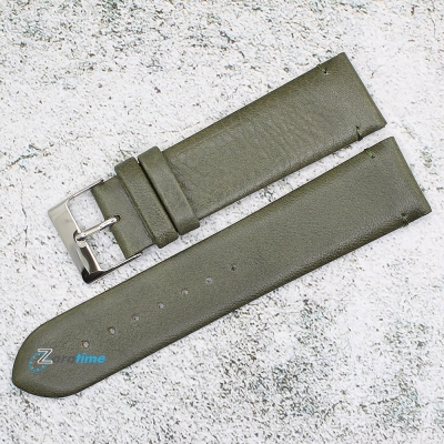 Каишка за часовник Azzuro Delux AZD22396, Кожена, Зелена, 22мм