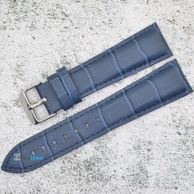 Каишка за часовник Azzuro Delux AZD22470, Кожена, Синя, 22мм