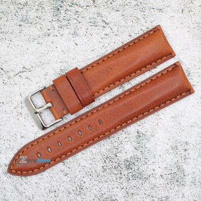 Каишка за часовник Azzuro Delux AZD22732, Кожена, Кафява, 22мм