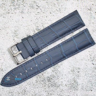 Каишка за часовник Azzuro Delux AZD2273XL, Кожена, Синя, 22мм