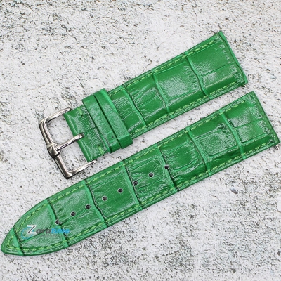 Каишка за часовник Azzuro Superior AZD2496SR, Кожена, Зелена, 24мм