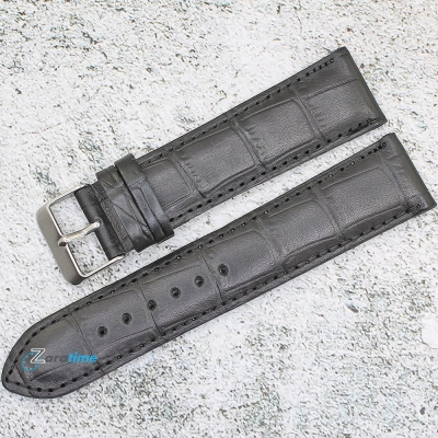 Каишка за часовник Motta MT22103, Кожена, Черна, 22мм