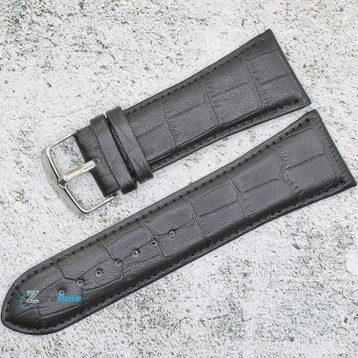 Каишка за часовник Motta MT30101GL, Кожена, Черна, 30мм