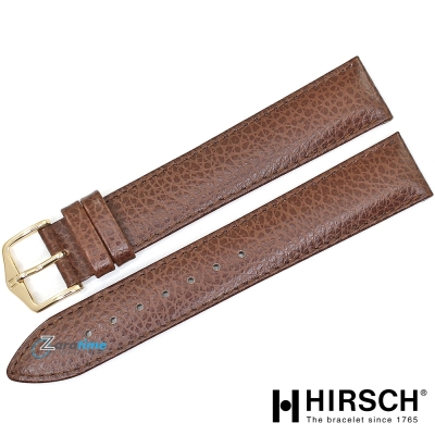Каишка за часовник HIRSCH Windsor 18-17520210118, Кожена, Кафява, 18мм