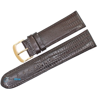 Каишка за часовник BECO TECHNIC 670222G, Кожена, Тъмно кафява, 22мм