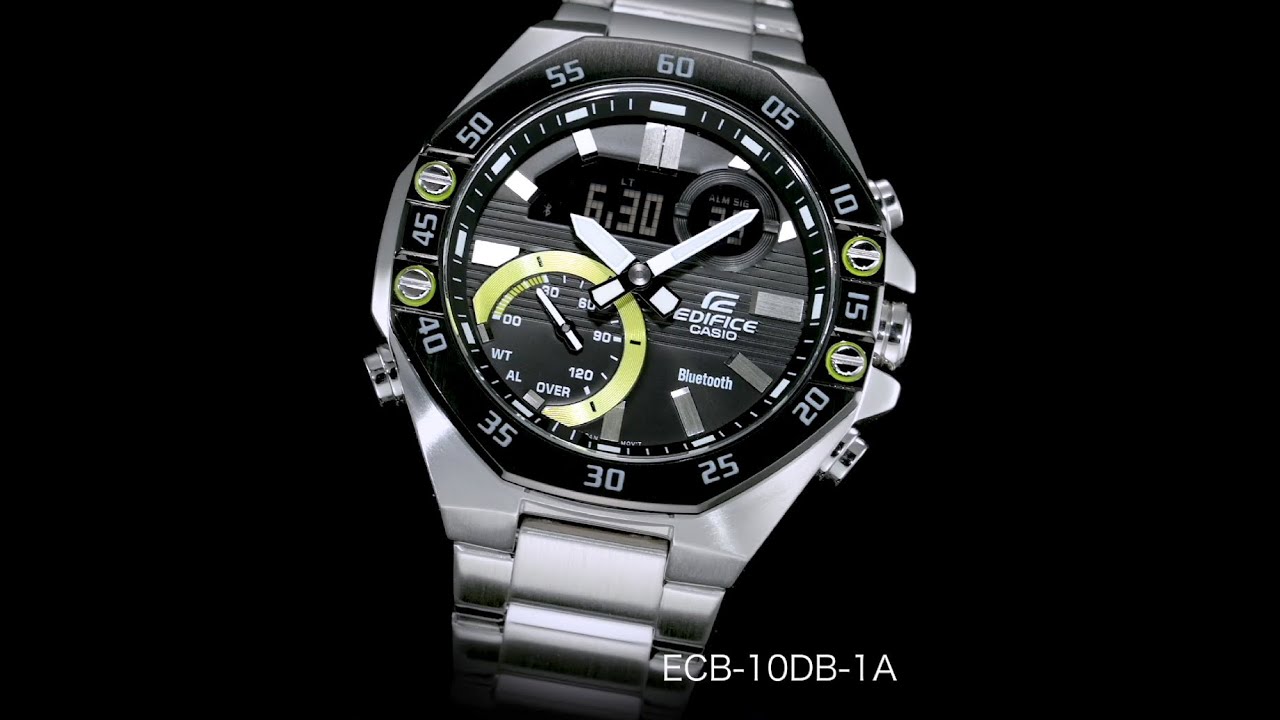 Мъжки часовник Casio Edifice ECB-10DB-1AEF Видео 3