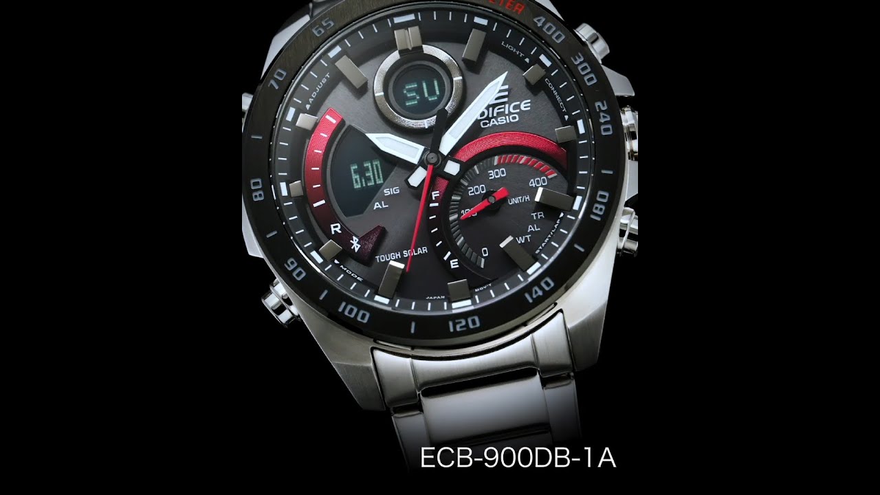 Мъжки часовник Casio Edifice ECB-900DB-1AER Видео 7