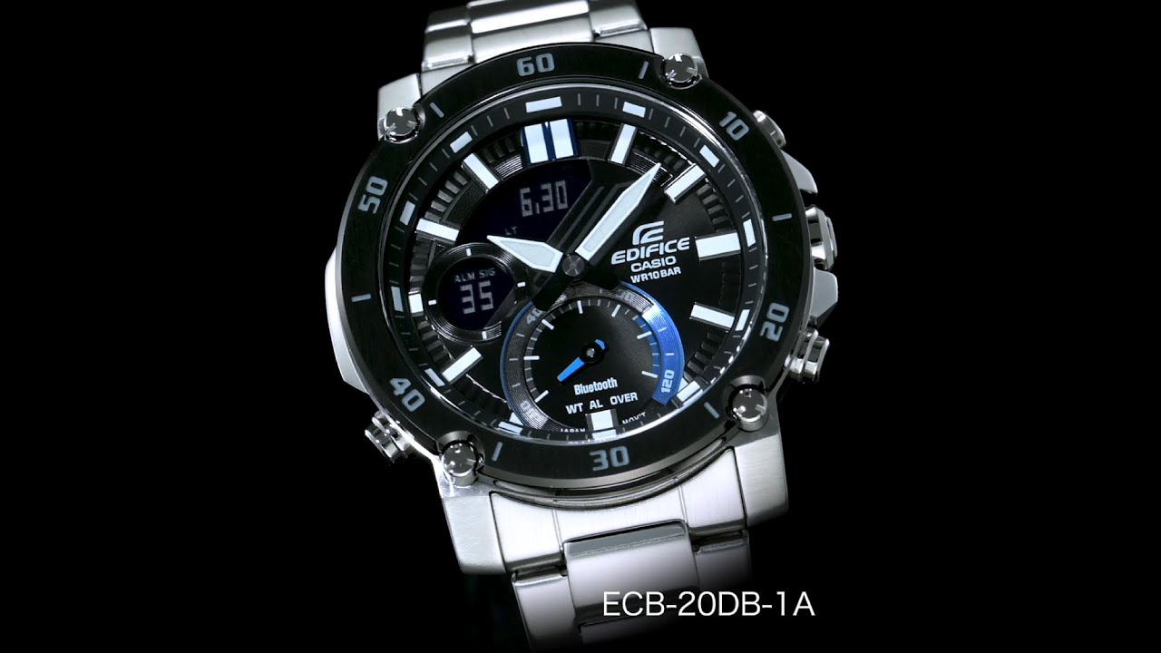 Мъжки часовник Casio Edifice ECB-20DB-1AEF Видео 1