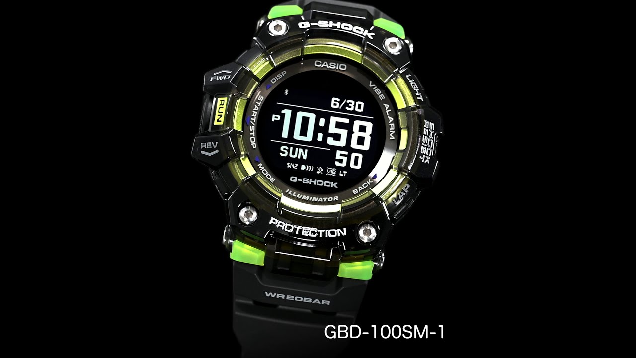 Мъжки часовник Casio G-Shock GBD-100SM-1ER Видео 5