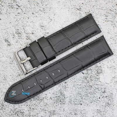 Каишка за часовник Azzuro Delux AZD22601, Кожена, Черна, 22мм