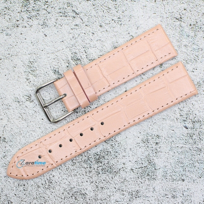 Каишка за часовник Lyon LY22194, Кожена, Розова, 22мм