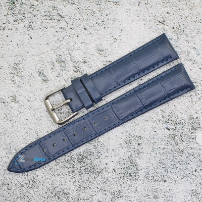 Каишка за часовник Lyon LY1870, Кожена, Синя, 18мм