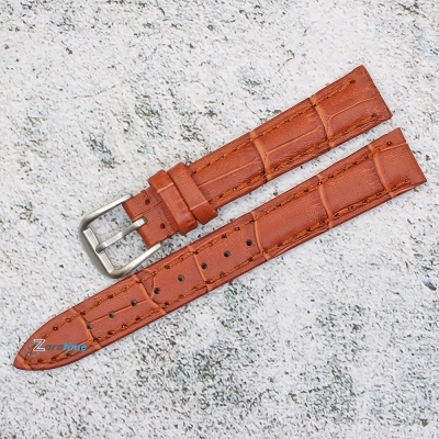 Каишка за часовник Azzuro Delux AZD1440, Кожена, Кафява, 14мм