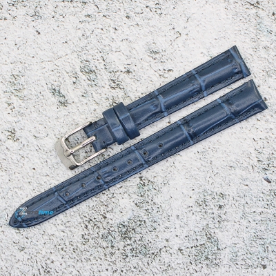 Каишка за часовник Azzuro Delux AZD12170, Кожена, Синя, 12мм