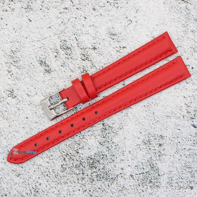 Каишка за часовник Azzuro Delux AZD12290, Кожена, Червена, 12мм