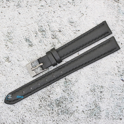 Каишка за часовник Azzuro Delux AZD12306, Кожена, Черна, 12мм