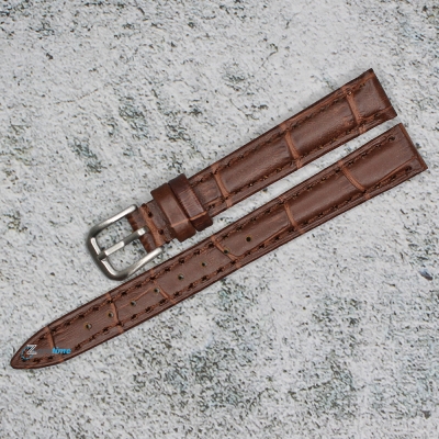 Каишка за часовник Azzuro Delux AZD1239, Кожена, Кафява, 12мм