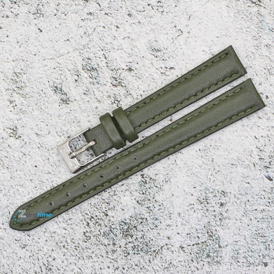 Каишка за часовник Azzuro Delux AZD12496, Кожена, Зелена, 12мм