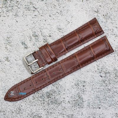Каишка за часовник Azzuro Delux AZD18239, Кожена, Кафява, 18мм