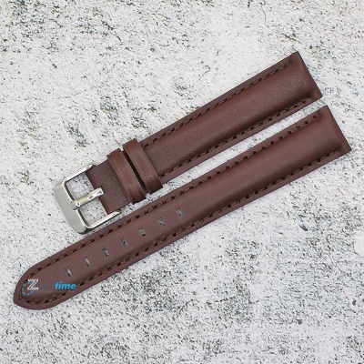Каишка за часовник Azzuro Delux AZD18248XL, Кожена, Кафява, 18мм