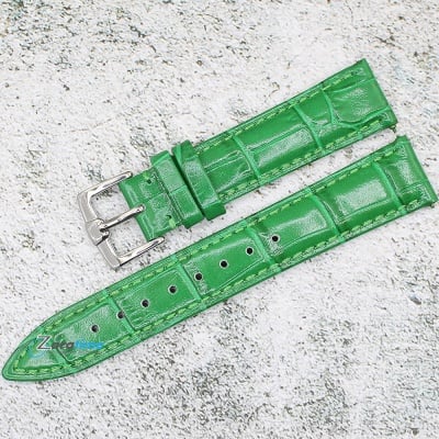 Каишка за часовник Azzuro Superior AZD1896SR, Кожена, Зелена, 18мм