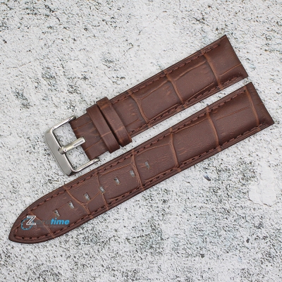 Каишка за часовник Azzuro Delux AZD2039, Кожена, Кафява, 20мм