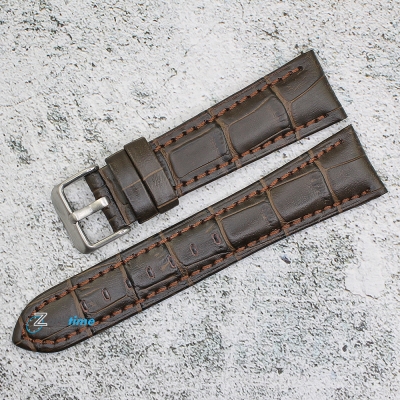 Каишка за часовник Azzuro Delux AZD22438, Кожена, Кафява, 22мм