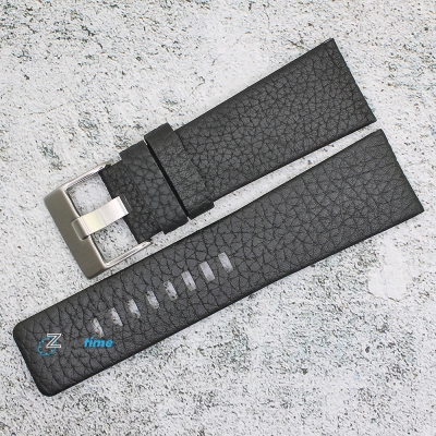 Каишка за часовник Azzuro Delux AZD2813, Кожена, Черна, Модел "Diesel", 28мм