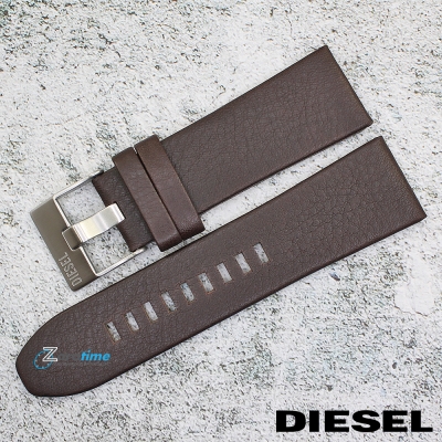 Каишка за часовник DIESEL DZ1206, Кожена, Кафява, 27мм