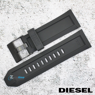 Каишка за часовник DIESEL DZ4378, Силиконова, Черна, 26мм