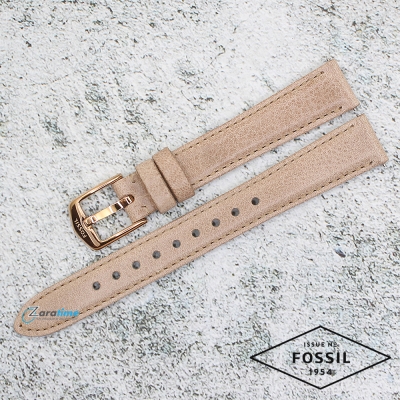 Каишка за часовник FOSSIL ES3487, Кожена, Бежова, 14мм