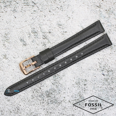 Каишка за часовник FOSSIL ES4700, Кожена, Черна, 12мм