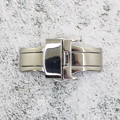 Закопчаване за кожена каишка за часовник Hightone HT-1600, Стомана, Сребриста, 16мм