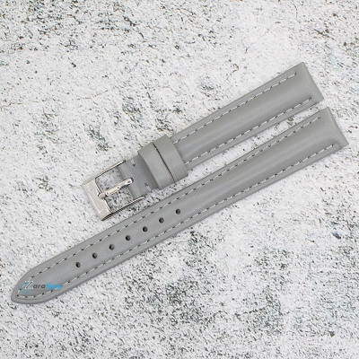 Каишка за часовник Hightone HT14-269A, Кожена, Сива, 14мм